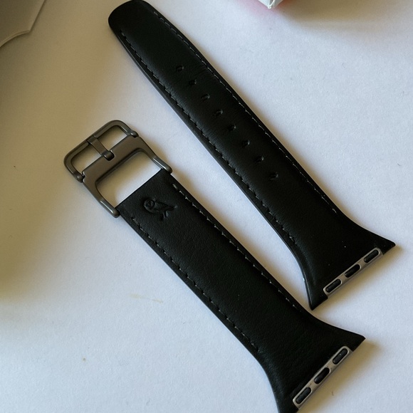 BELLROY CLASSIC APPLE WATCH LEATHER STRAP BLACK SMALL APPLE WATCH 38-42 NWT main image 10